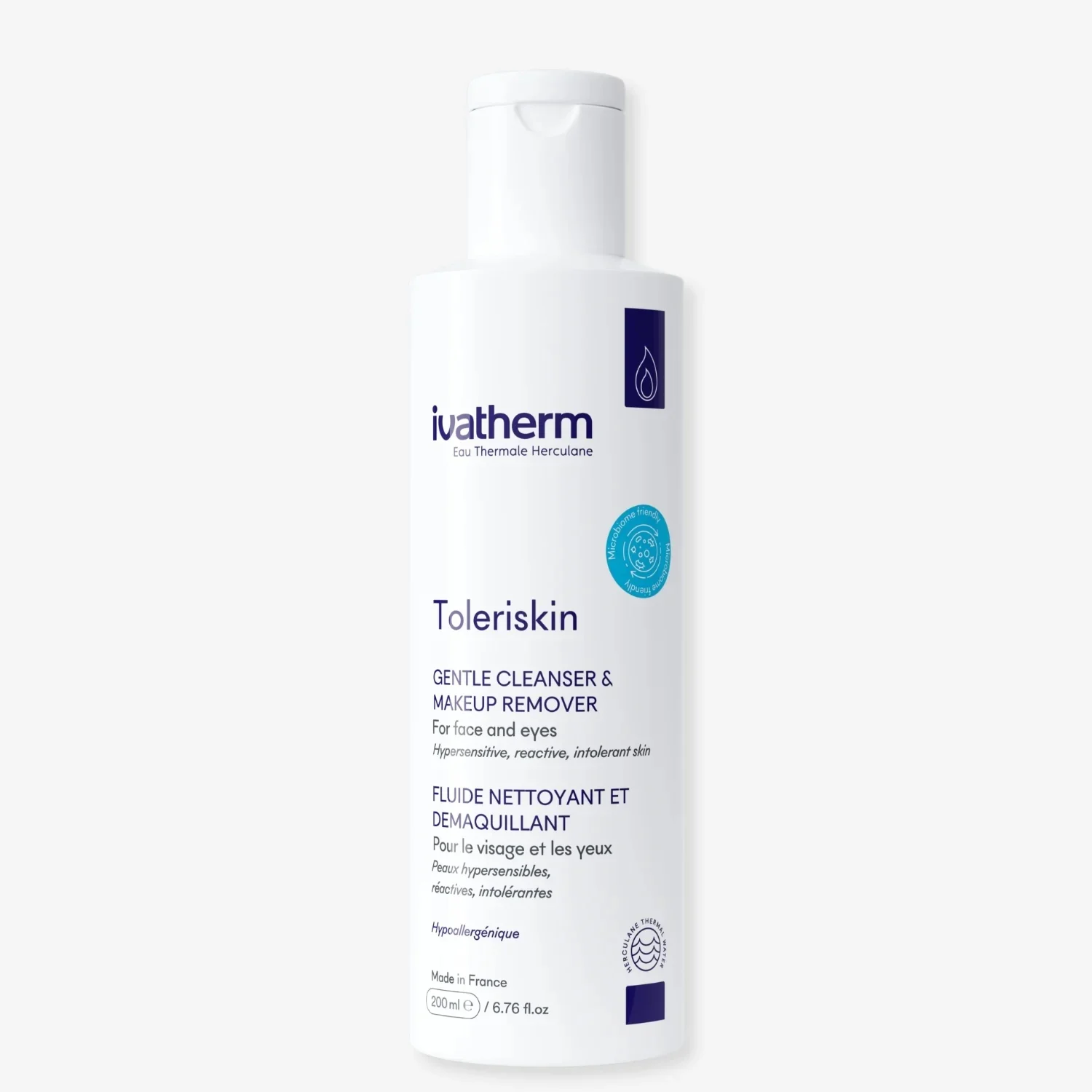 ivatherm Eau Thermale Herculane Toleriskin Fluid Cleanser For Hypersensitive Skin