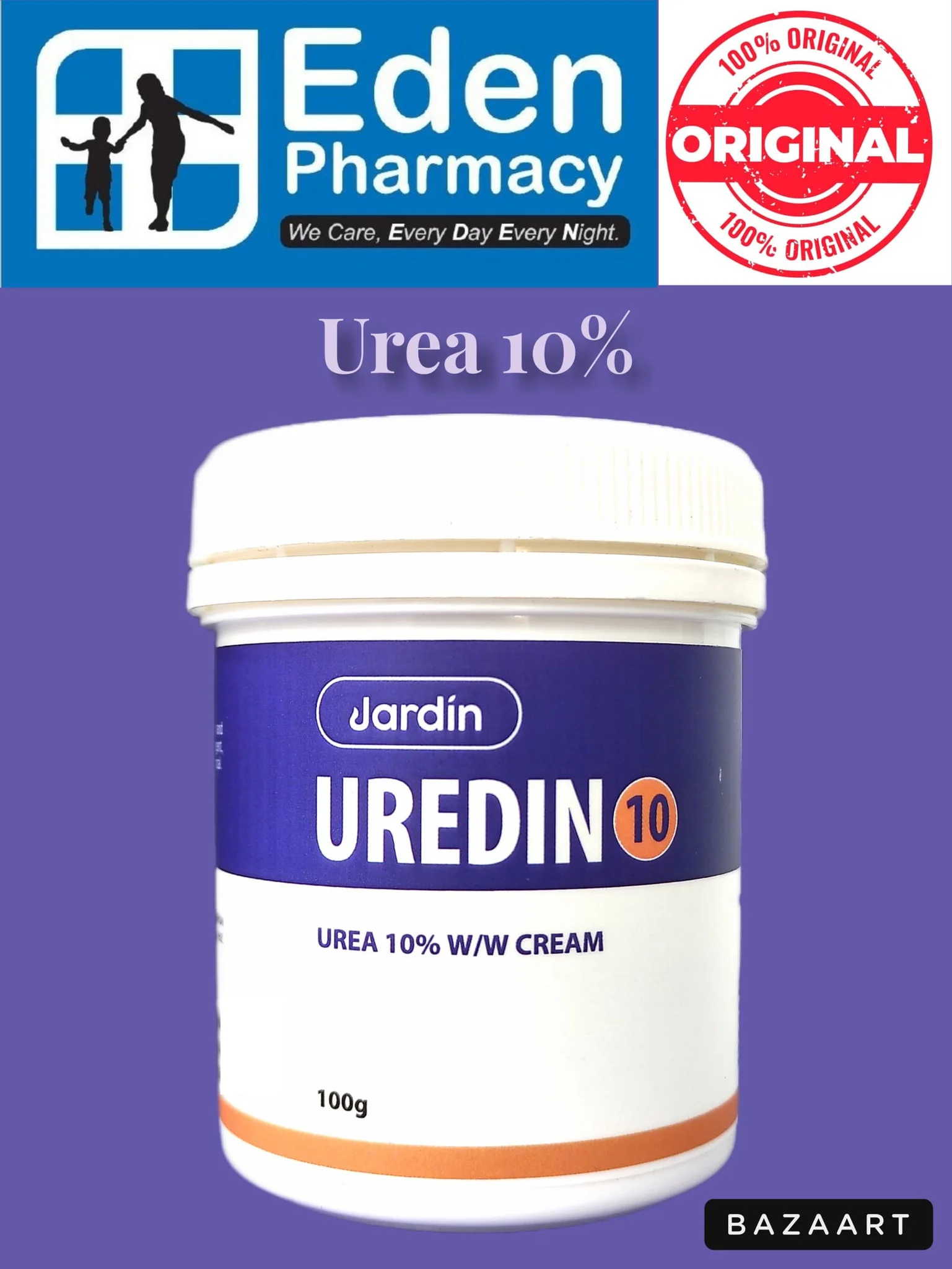 Kem dưỡng da JARDIN Xorix Xorea 10 Cream / Jardin Uredin 10 Urea 10% W/w Cream ( 100g)