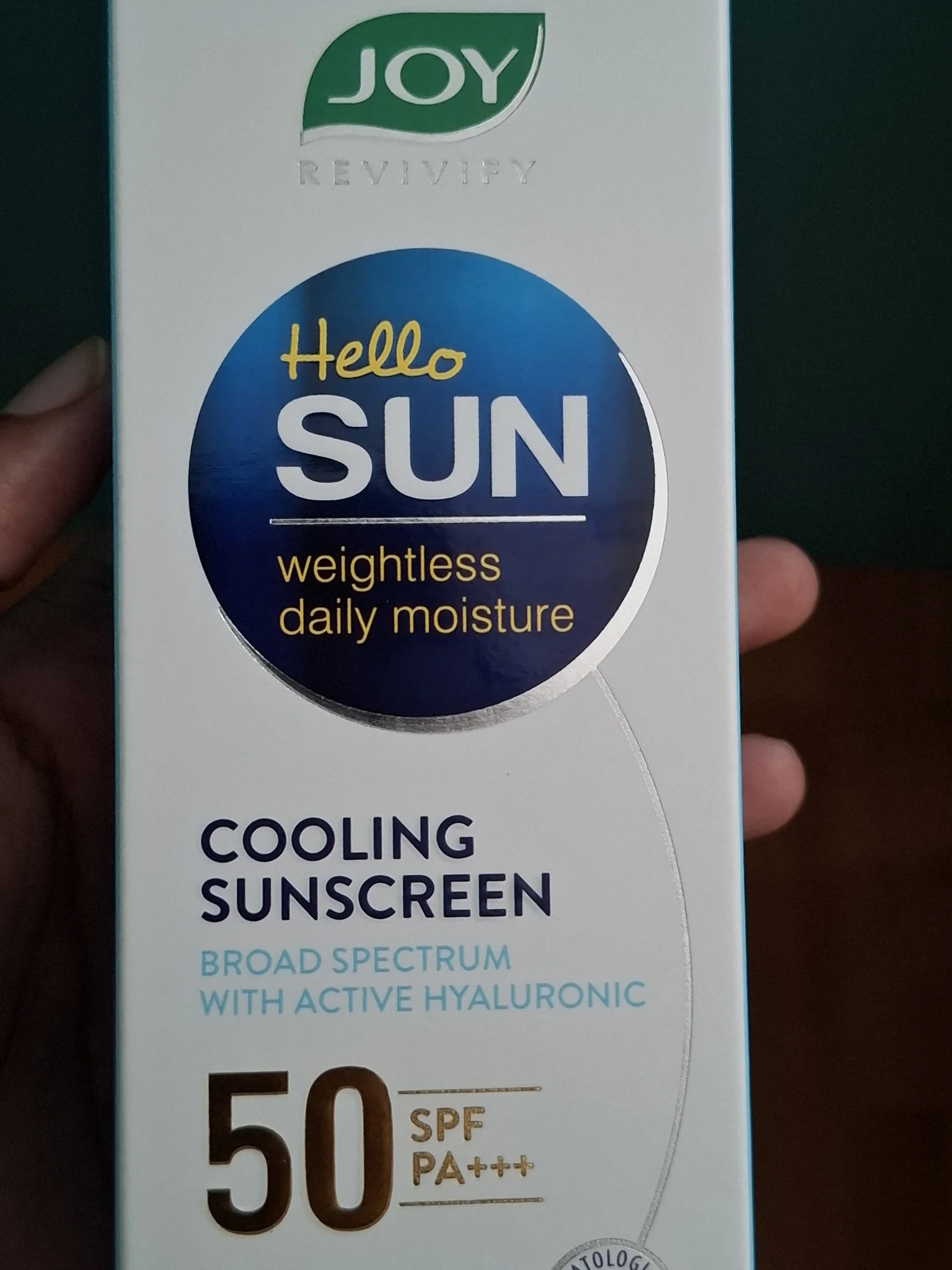 Joy Revivify Hello Sun Cooling Sunscreen 50 SPF Pa +++