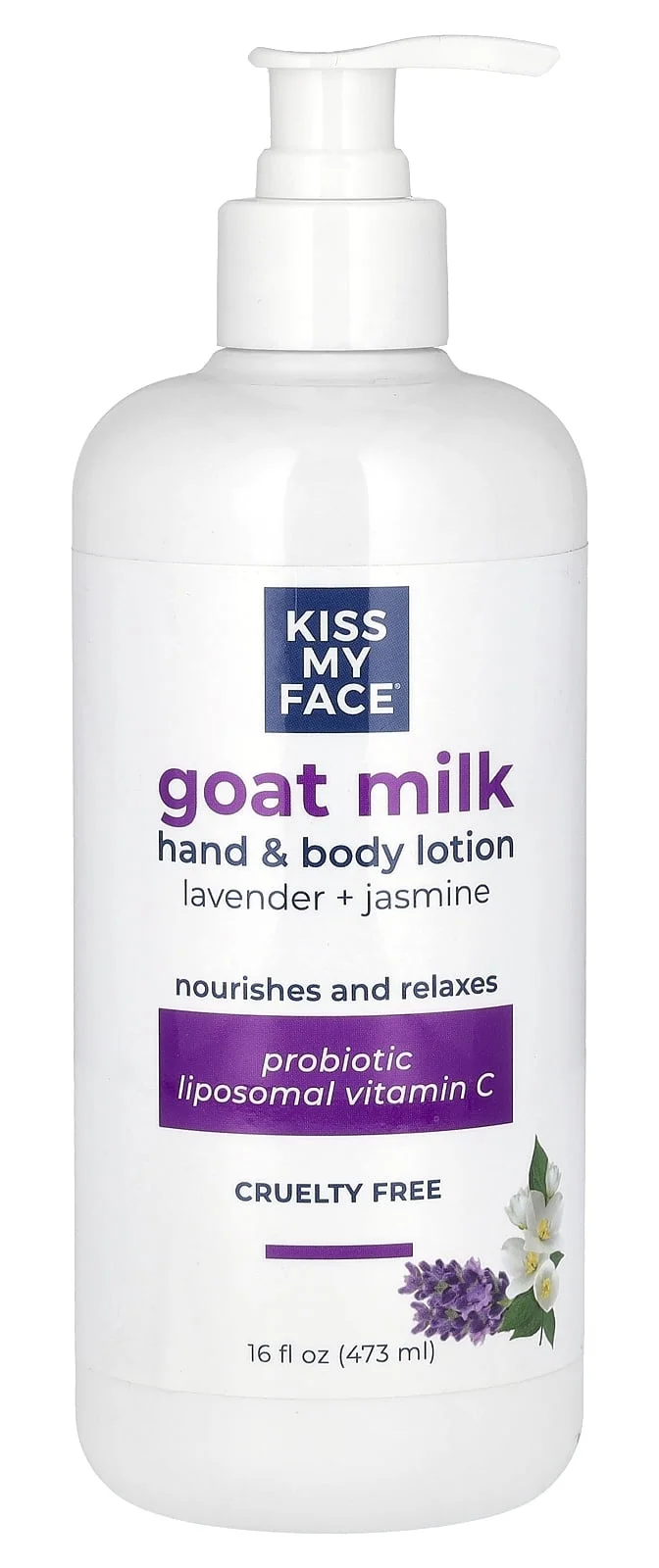 Kiss My Face Goat Milk Hand And Body Lavender & Jasmine Scented Lotion