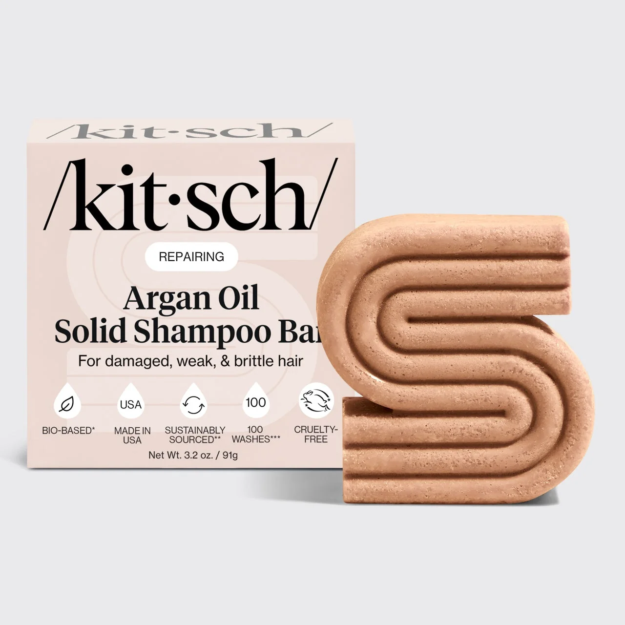 Kitsch Repairing Argan Oil Shampoo Bar
