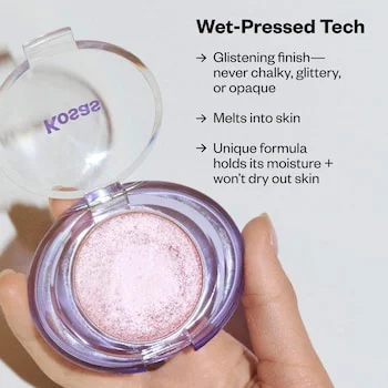 Phấn bắt sáng Kosas Shiny Objects Wet Glisten Powder Highlighter For Face + Eyes