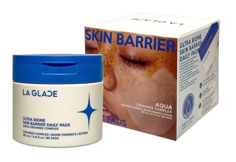 Bông thấm toner La Glace Ultra Biome Skin Barrier Daily Pads Aqua Ceramide Complex