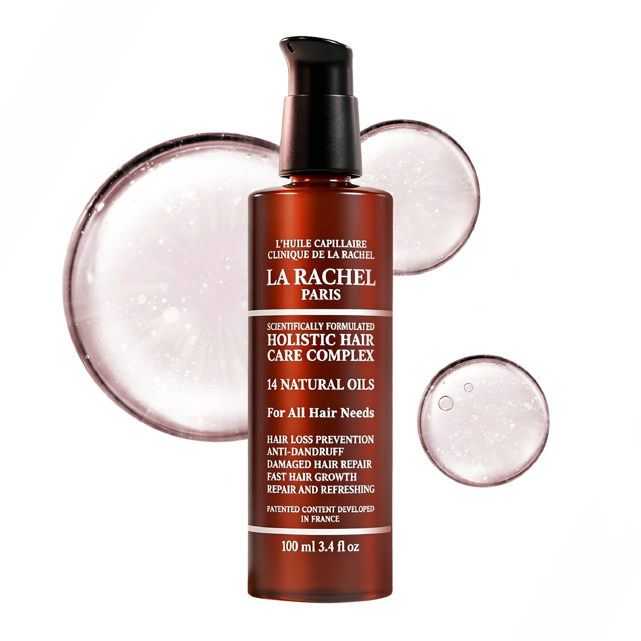 La Rachel Paris Advanced Hair Growth & Repair Oil | For Slow Growing, Damaged & Thinning Hair | Strengthening Botanical Treatment