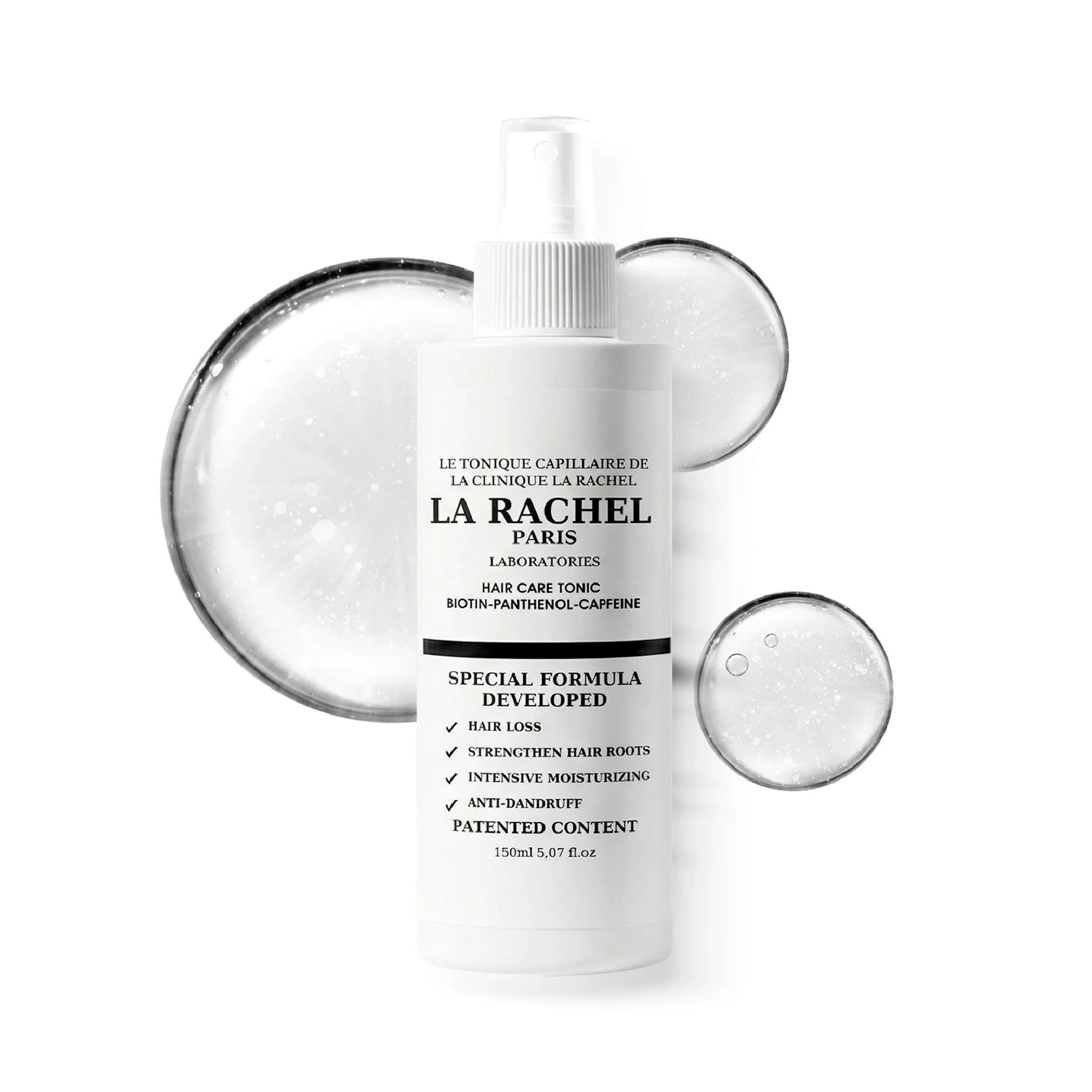 La Rachel Paris Anti Hair Loss Scalp Tonic | Strengthens Roots, Supports Hair Growth & Helps Control Dandruff With Caffeine, Biotin & Niacinamide