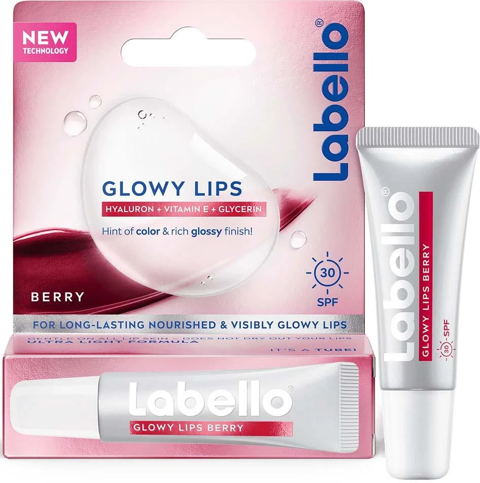Labello Glowy Lips Berry + SPF 30