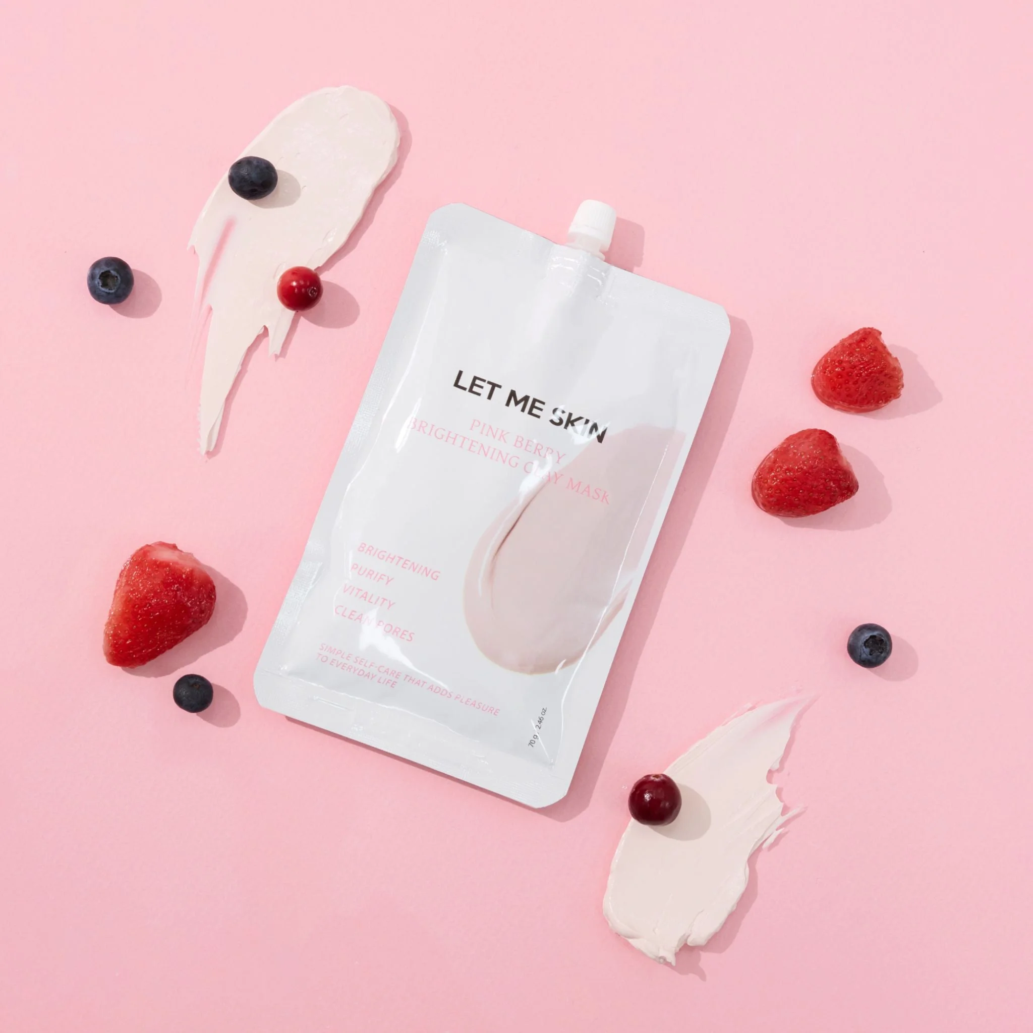 Let Me Skin Pink Berry Brightening Clay Mask