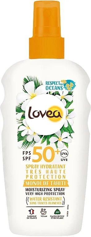 Xịt chống nắng Lovea Sun Spray Tahiti Monoi SPF50+