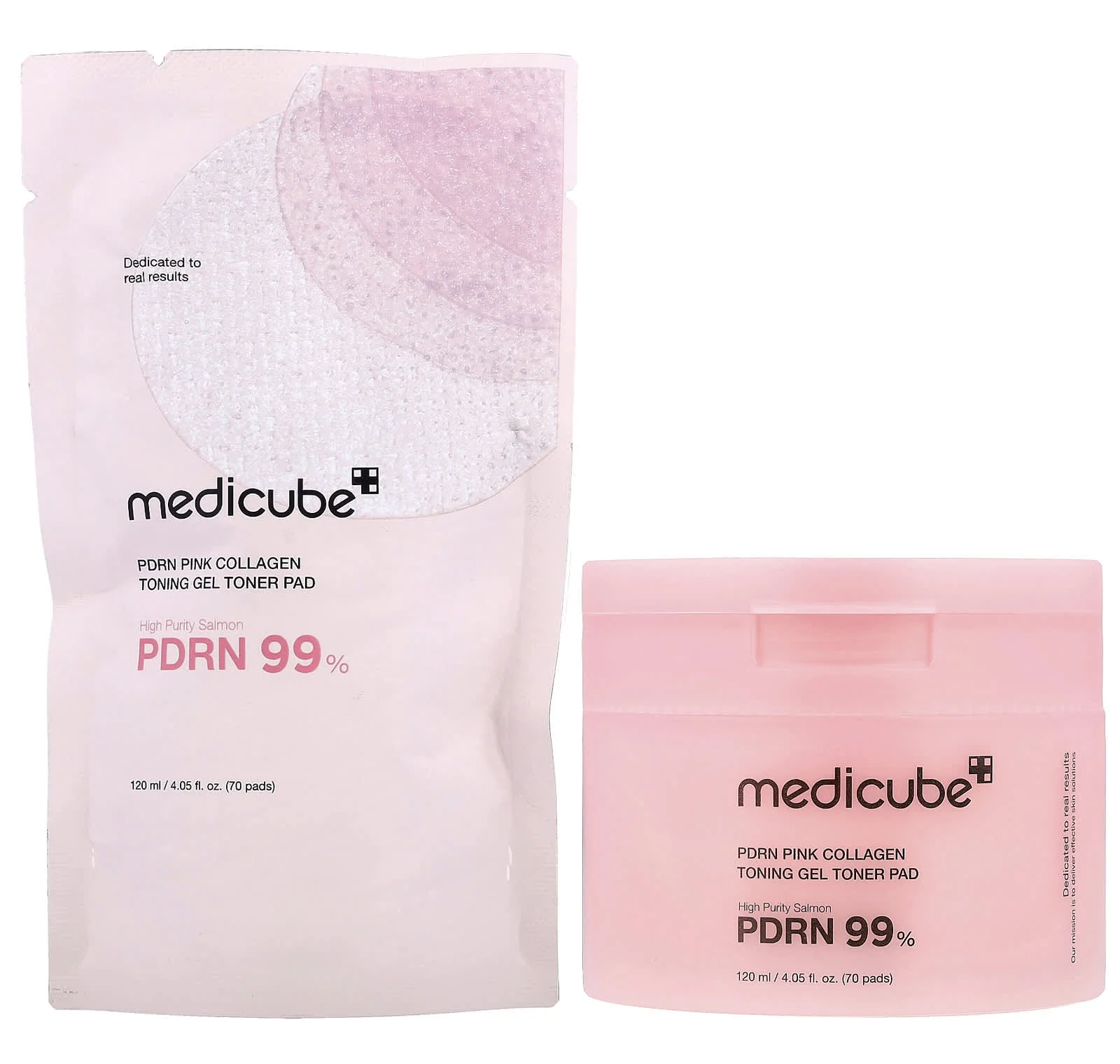 Nước hoa hồng Medicube Pdrn Pink Collagen Gel Toner Pad