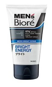MEN'S BIORE Bright Energy Scrub Facial Wash