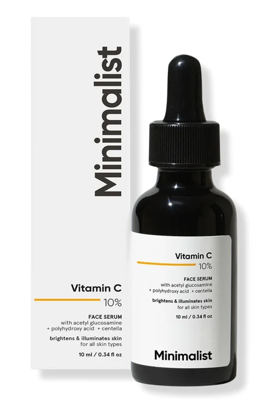 minimalist Vitamin C 10% Brightening Face Serum + Phas