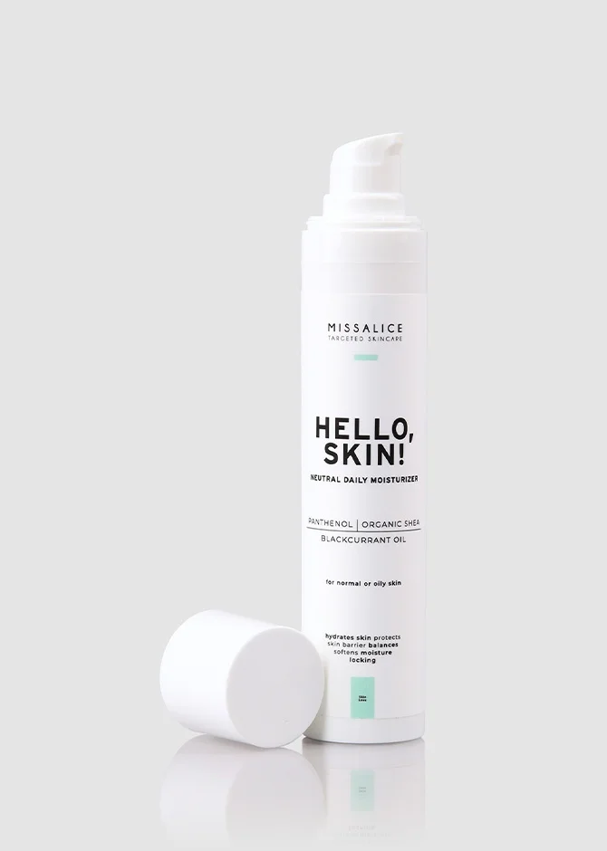 Miss Alice Hello, Skin! / Neutral Hydrating Cream For Mixed Or Oily Skin