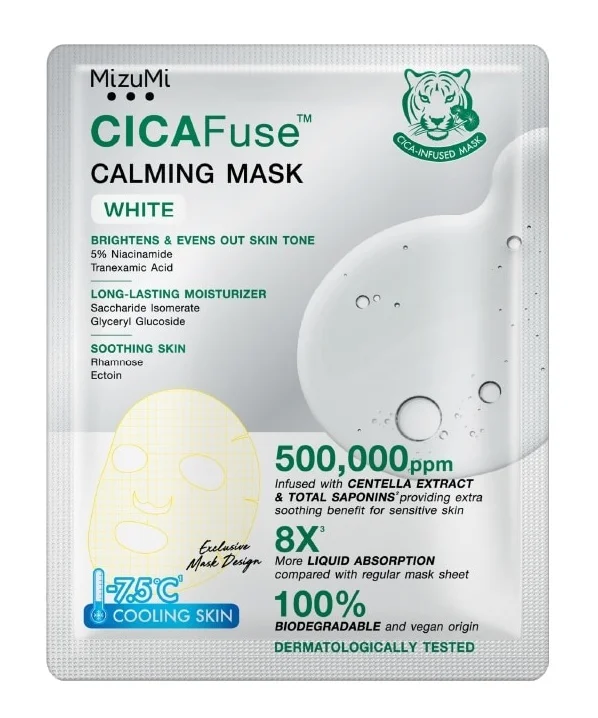 MizuMi Cicafuse Calming Mask White