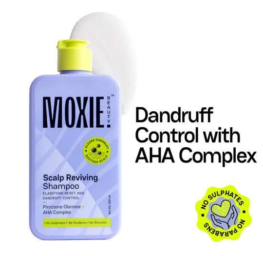 Moxie Beauty Scalp Reviving Anti-dandruff Shampoo With AHA-BHA Complex