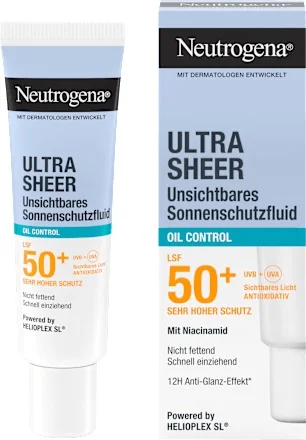 Kem chống nắng Neutrogena Sonnenfluid Gesicht, Ultra Sheer Oil Control, Lsf 50+