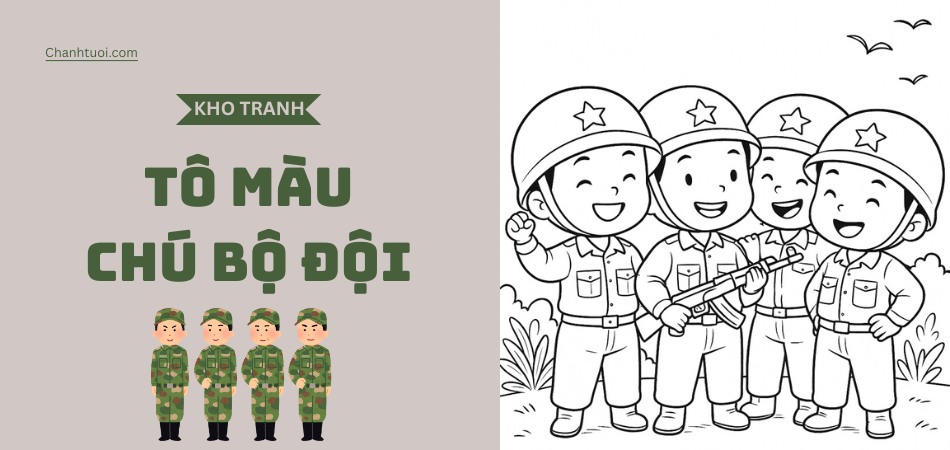 Tổng hợp 99+ mẫu tranh tô màu chú bộ đội đẹp và ý nghĩa cho bé
