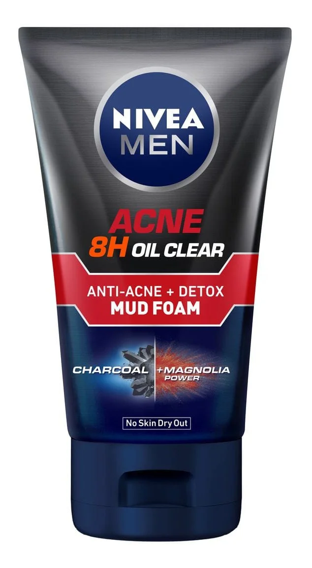 NIVEA MEN Nivea - Men Acne 8h Oil Clear Mud Foam