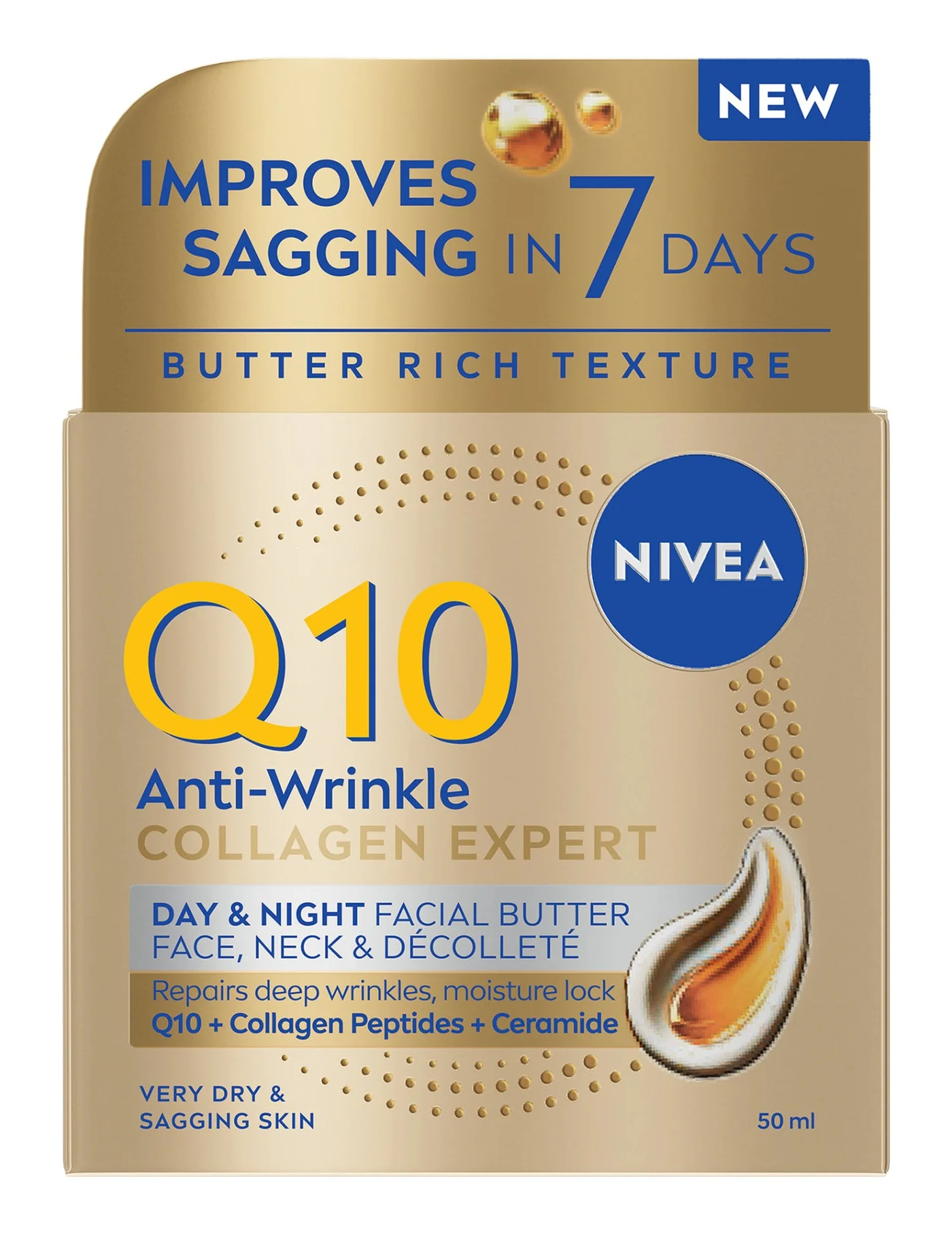 Nivea Q10 Anti-Wrinkle Collagen Expert Day & Night Facial Butter