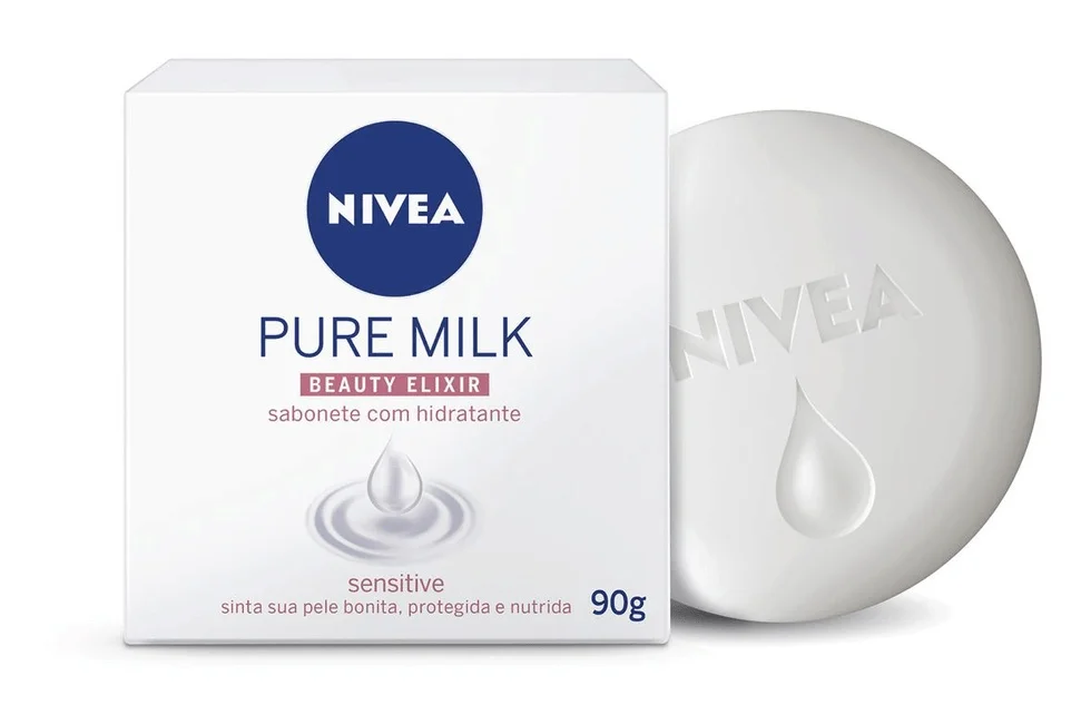 Nivea Sabonete Pure Milk Beauty Elixir Sensitive