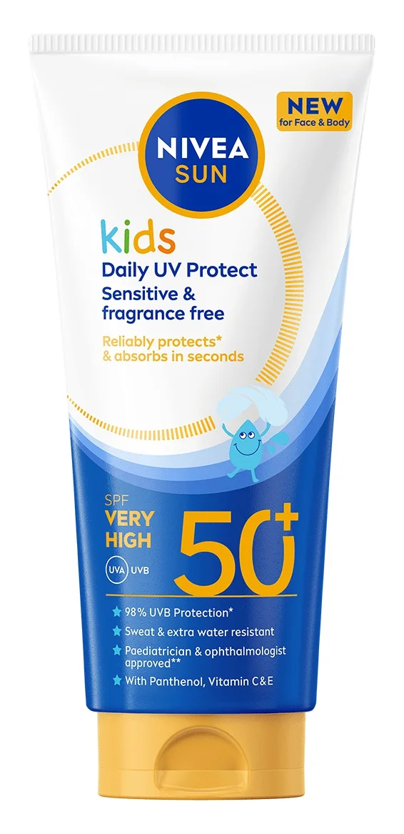 Nivea Sun Kids Daily Sensitive UV Sun Cream For Body & Face SPF50+