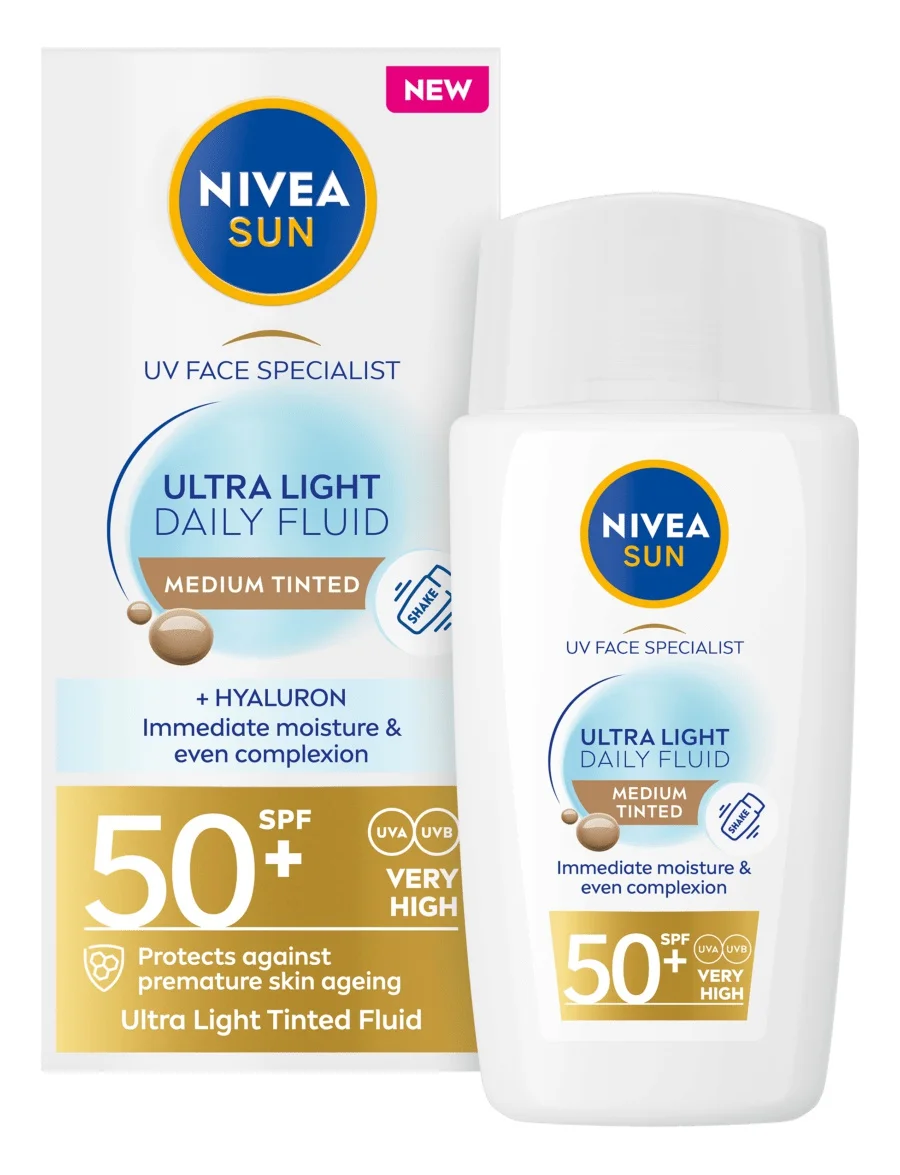 Nivea Sun Ultra Light Daily Fluid Lightly Tinted SPF50