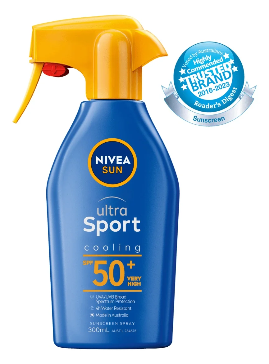 Kem chống nắng Nivea Sun Ultra Sport Cooling SPF 50+ Sunscreen Spray