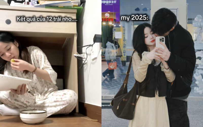 ăn nho dưới gầm bàn 1