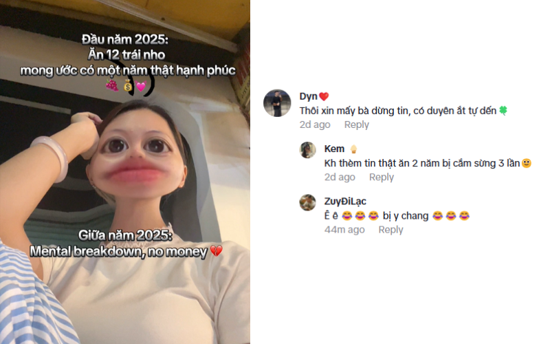 ăn nho dưới gầm bàn 9