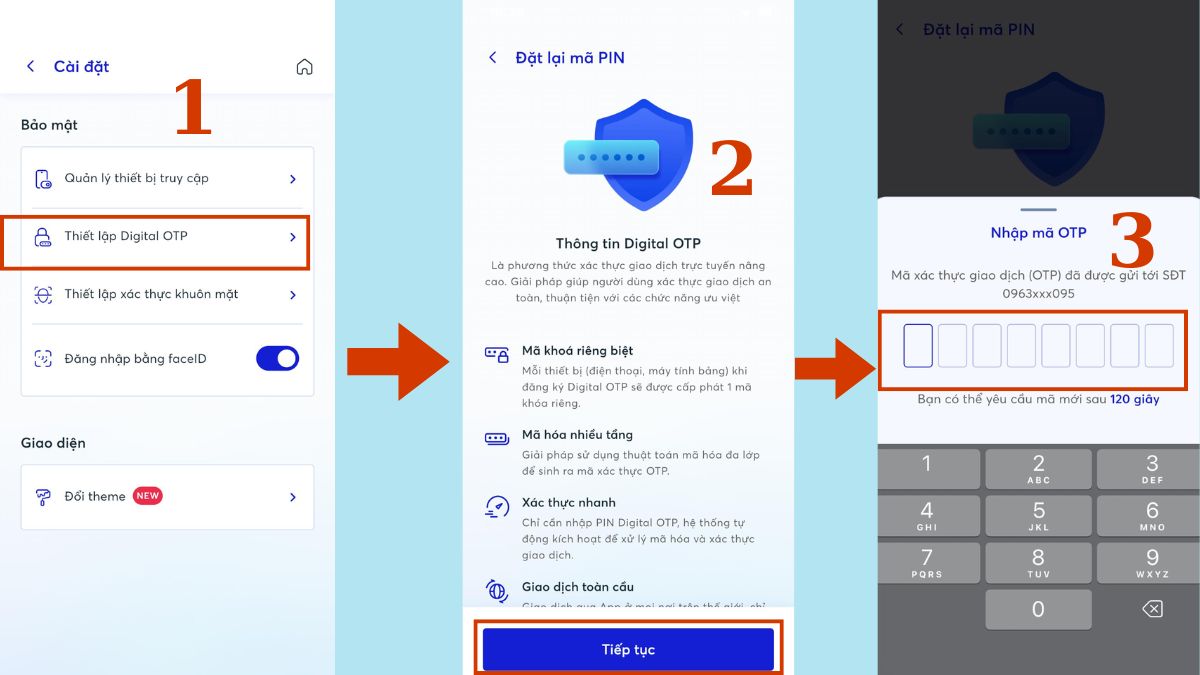 đăng ký digital otp mbbank 12