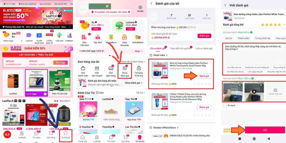 Cách đánh giá sản phẩm trên Lazada 2 (1)