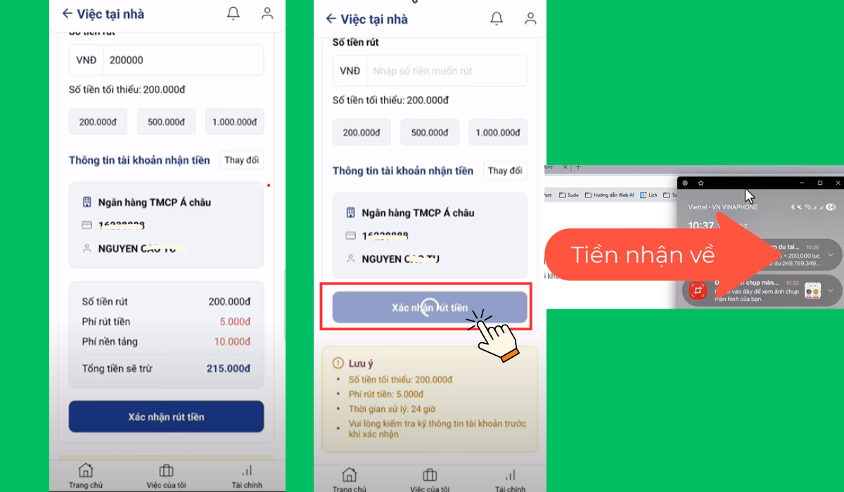 Cách kiếm thêm thu nhập với app việc tại nhà trên điện thoại 13