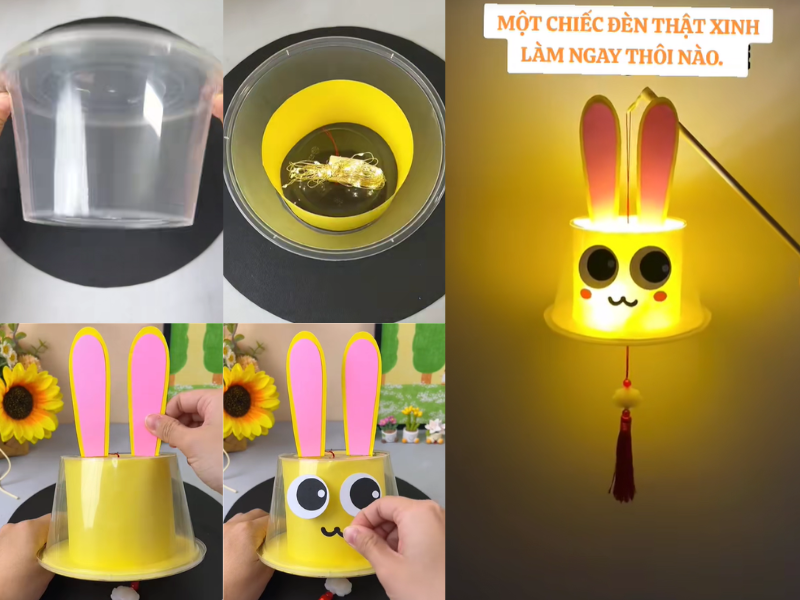 cách làm đèn trung thu con thỏ