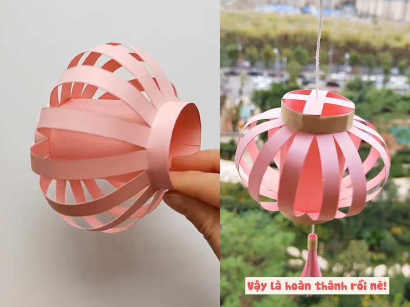 cách làm đèn trung thu từ giấy