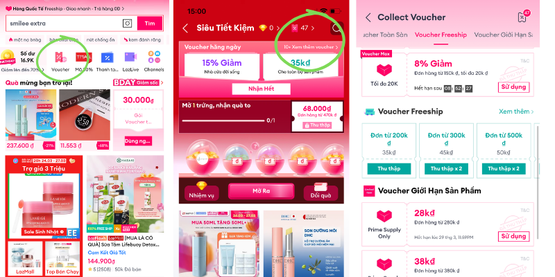 cách lấy mã freeship Lazada 1