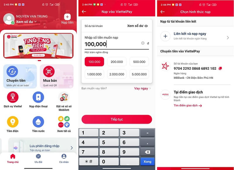 cach thanh toan lazada bang viettel money 3