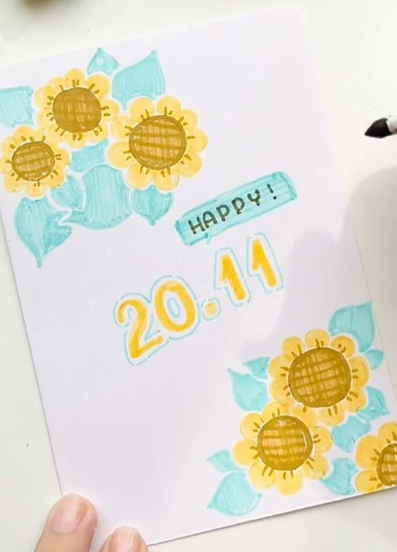 cách vẽ thiệp 2011 3