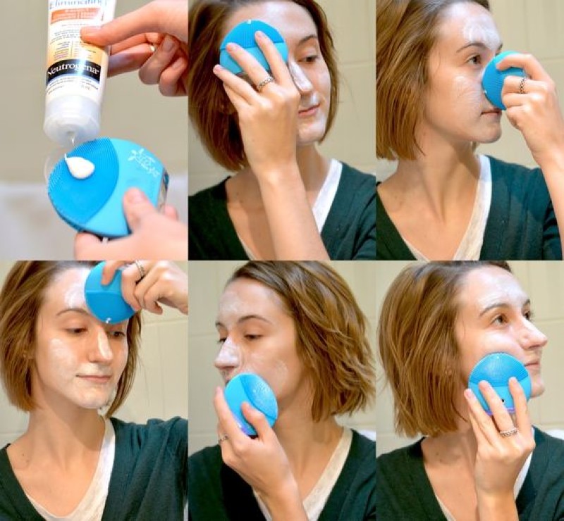 Dùng máy rửa mặt có bị mỏng da không 2