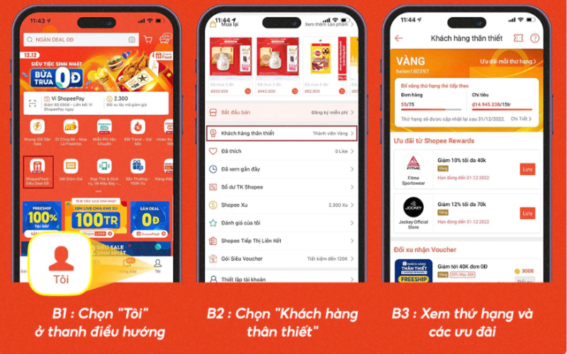 hạng kim cương shopee 4