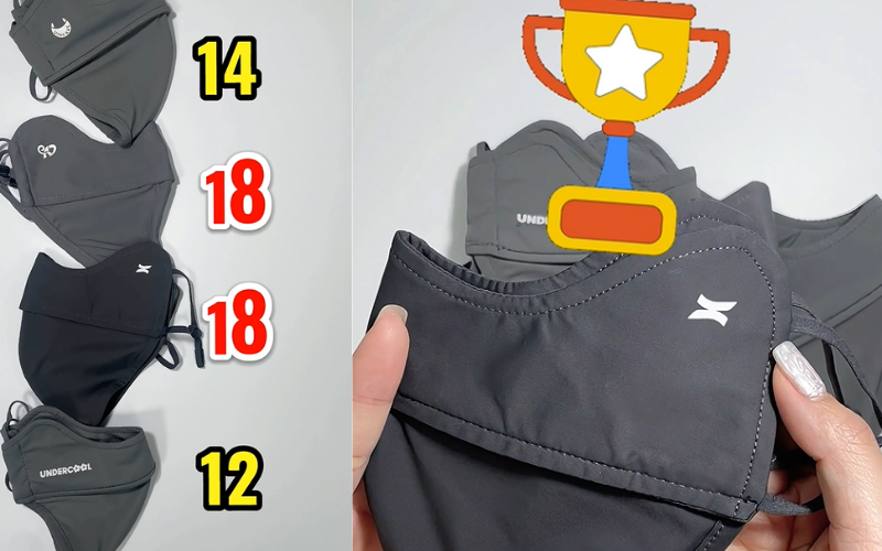 khẩu trang vải chống tia UV 10