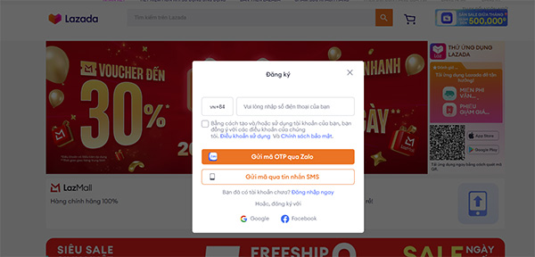 không đặt được hàng trên Lazada 2