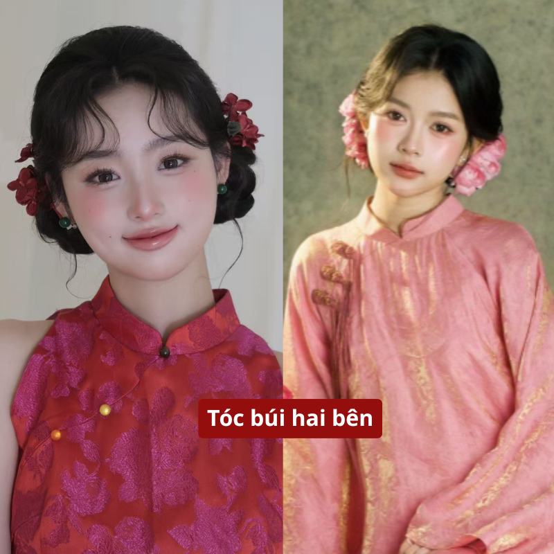 kiểu tóc mặc áo dài 14