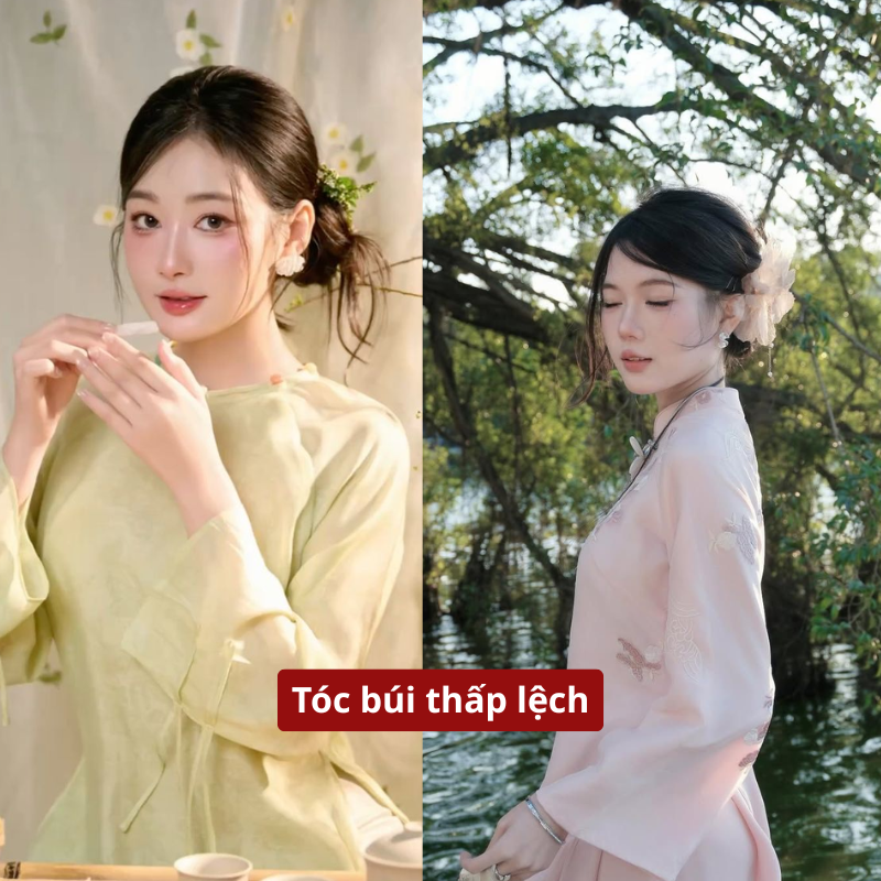 kiểu tóc mặc áo dài 9