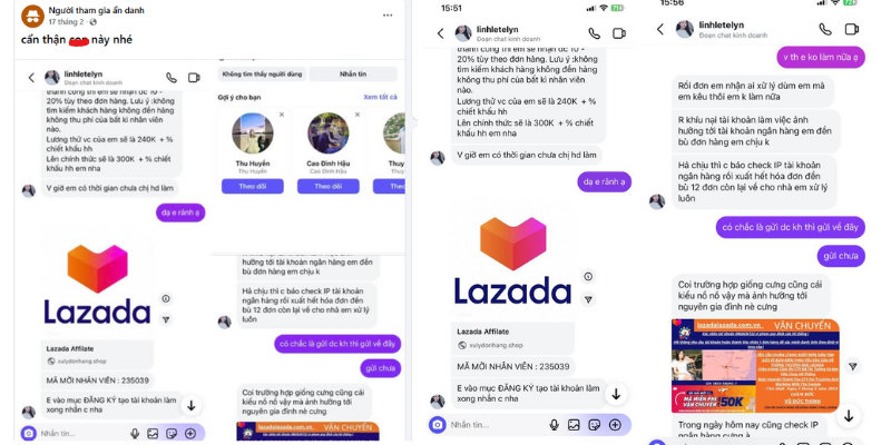lazada lừa đảo 2