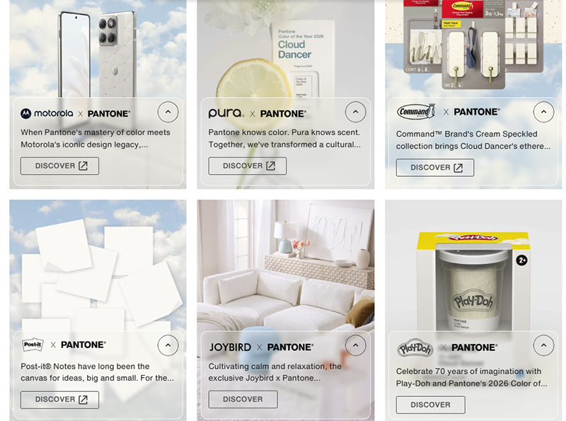 Màu của năm 2026 Cloud Dancer 5