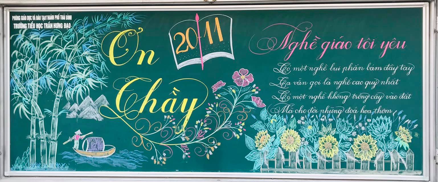 mẫu trang trí bảng 20 11 20