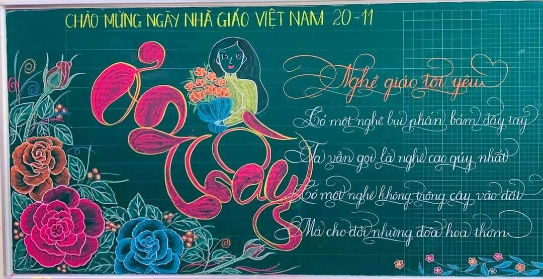 mẫu trang trí bảng 20 11 27