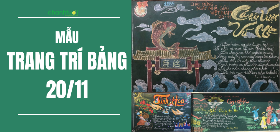 Gợi ý 99+ mẫu trang trí bảng 20/11 ấn tượng, dễ vẽ