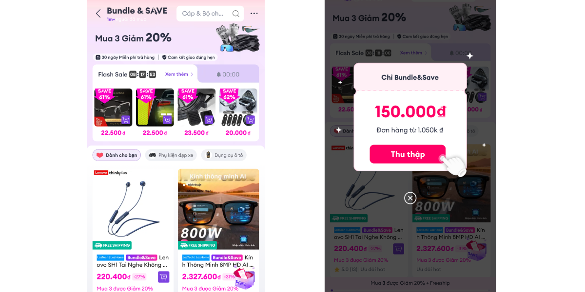 Mua nhiều giảm sâu (Bundle & Save) Lazada 1