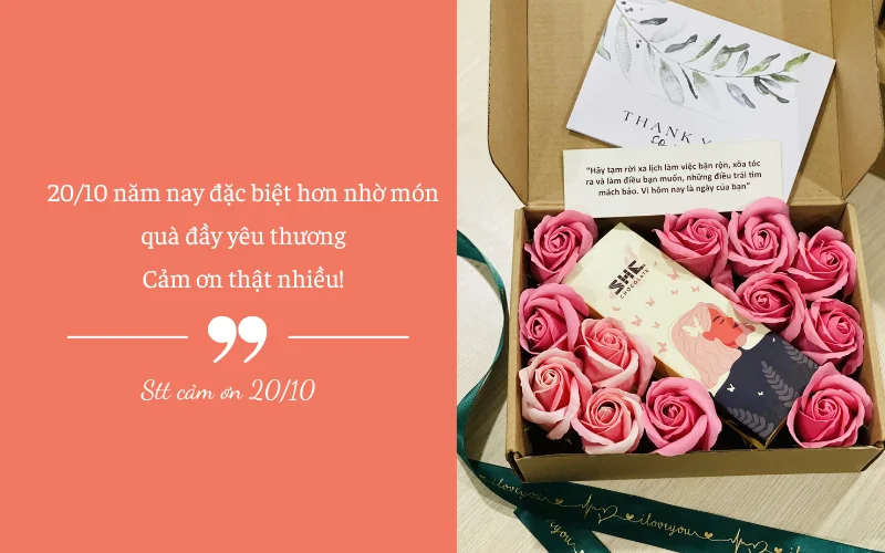 Vũ trụ gửi tín hiệu thành công! Món quà 20/10 xinh xắn đã về tay. Cảm ơn "nhà tà...