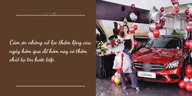 Tự thưởng cho bản thân sau bao ngày cố gắng.